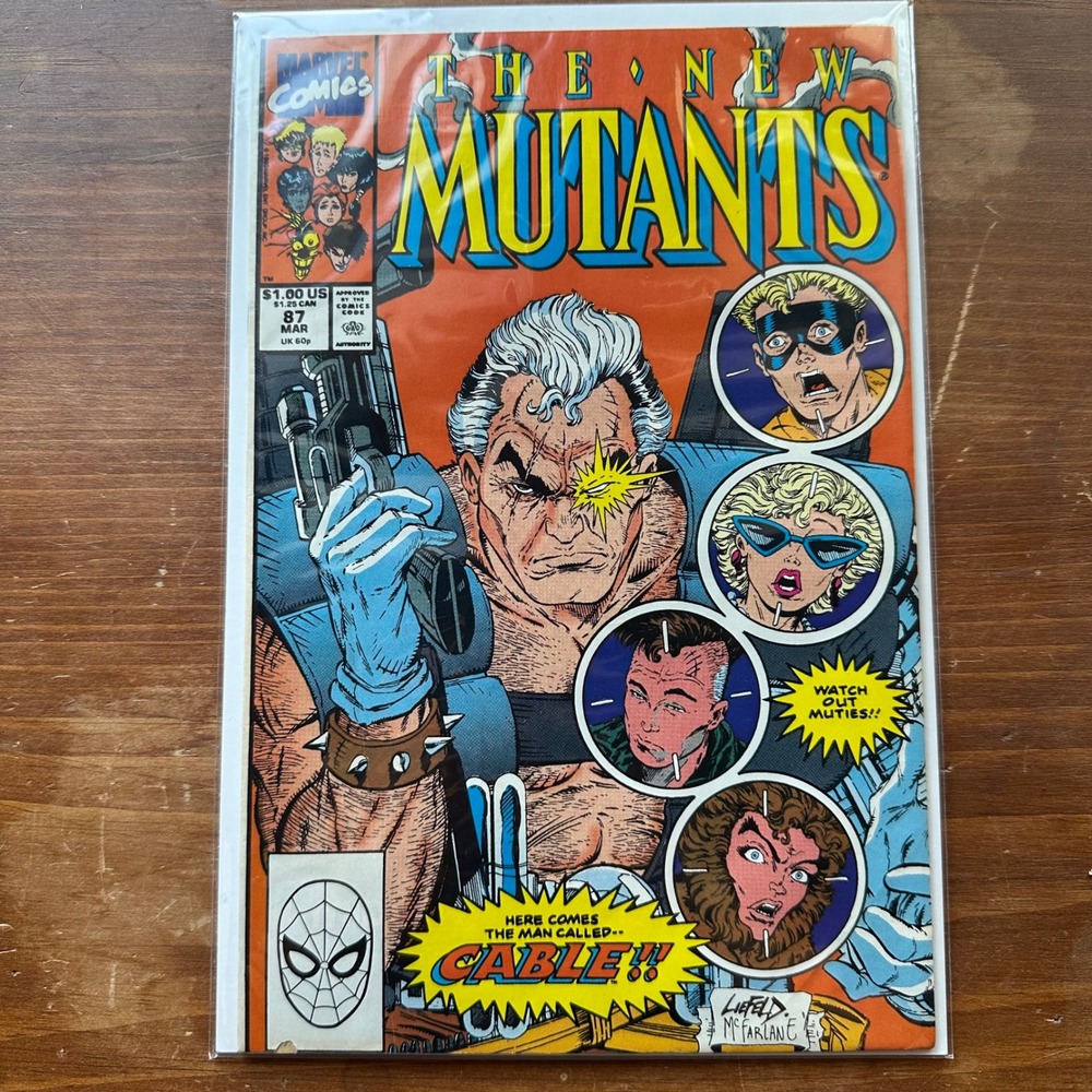 Vintage New Mutants #87 1st Appearance Cable Rob Liefeld 1990 Marvel FN/FN+ Raw